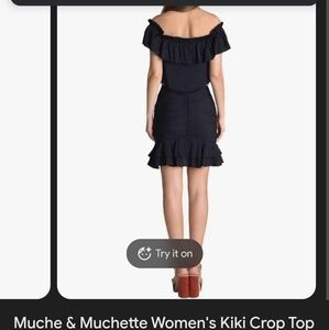 Muche & Muchette Women's Black Kiki Crop Top (Sold At Free People)